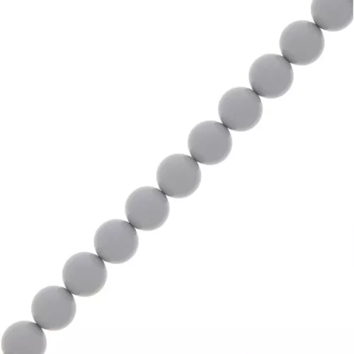 8mm Preciosa Pearls - Round Maxima - Ceramic Grey x10