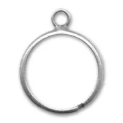 Ring with 1 loop Old silver tone x1