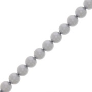 8mm Preciosa Pearls - Round Maxima - Pearl Effect Light Grey x10
