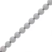 8mm Preciosa Pearls - Round Maxima - Pearl Effect Light Grey x10