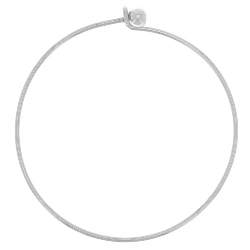 Bracelet removable end 64mm Silver tone