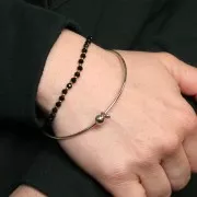 Bracelet removable end 64mm Silver tone