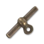 Terminal for 4mm plastic hollow cord Bronze tone x1|raw }}