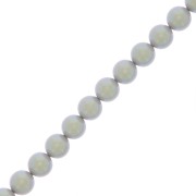 8mm Preciosa Pearls - Round Maxima - Pearlescent Grey x10