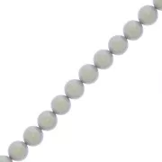 8mm Preciosa Pearls - Round Maxima - Pearlescent Grey x10