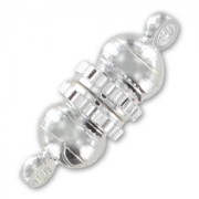 Silver colored magnetic clasp 17x6mm x1|raw }}