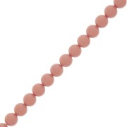 8mm Preciosa Pearls - Round Maxima - Opaque Salmon Rose x10