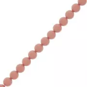 8mm Preciosa Pearls - Round Maxima - Opaque Salmon Rose x10