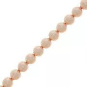 8mm Preciosa Pearls - Round Maxima - Pearl Effect Peach x10