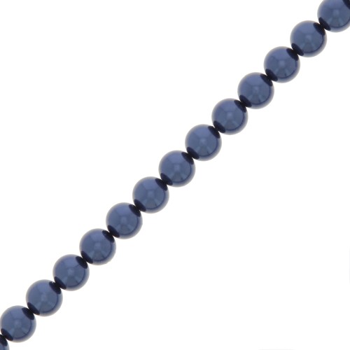 8mm Preciosa Pearls - Round Maxima - Pearl Effect Blue x10