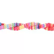 5x1mm Polymer clay Flower beads style Heishi - Multicoloured x46cm