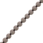 8mm Preciosa Pearls - Round Maxima - Pearl Effect Dark Grey x10|raw }}