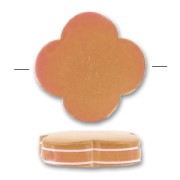 Flower-shaped puck 23mm Maroon  & white lines x1|raw }}