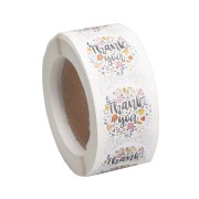 25mm Self-adhesive labels - Thank you - Multicolored x500|raw }}