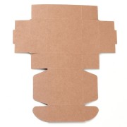 5.5x5.5x2.5cm Self-assembly cardboard gift box - Handmade with Love - Kraft x1