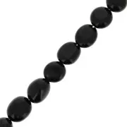 5 - 10 mm Irregular nugget beads - coloured gemstone - Black Agate x10