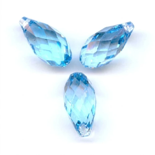 PureCrystal Drops 6010 Aquamarine 11x5.5mm x4