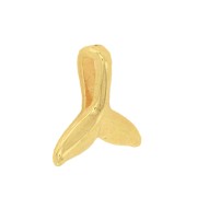 10mm Mermaid tail charm - Fine Gold Tone x1