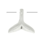 10mm Mermaid tail charm - Antique Silver Plating x1|raw }}