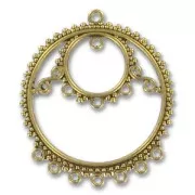 Round spacer 40mm Old gold tone x1