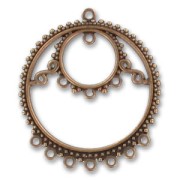 Round spacer 40mm Old copper tone x1