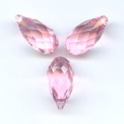 PureCrystal Drops 6010 Light Rose 11x5.5mm x4|raw }}