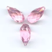PureCrystal Drops 6010 Light Rose 11x5.5mm x4