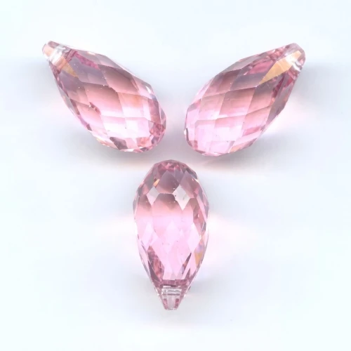 PureCrystal Drops 6010 Light Rose 11x5.5mm x4