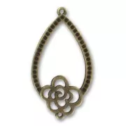 Spacer 2 loops 40mm Bronze tone x1