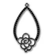 Spacer 40mm Black nickel tone x1