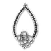 Spacer 40mm Old silver tone x1|raw }}