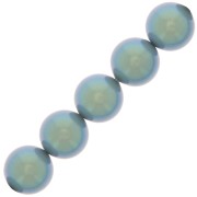 12mm Preciosa Pearls - Round Maxima - Pearlescent Blue x6|raw }}