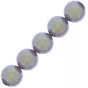 12mm Preciosa Pearls - Round Maxima - Pearlescent Violet x6