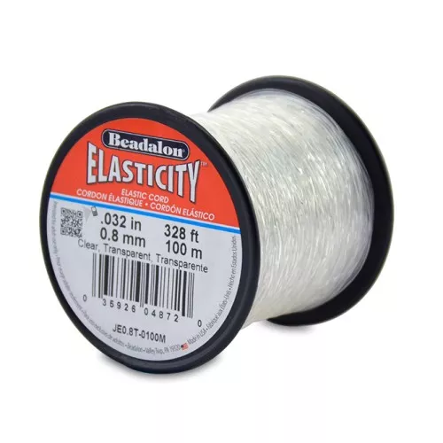 Elasticity wire 0.8 mm - Transparent x100m