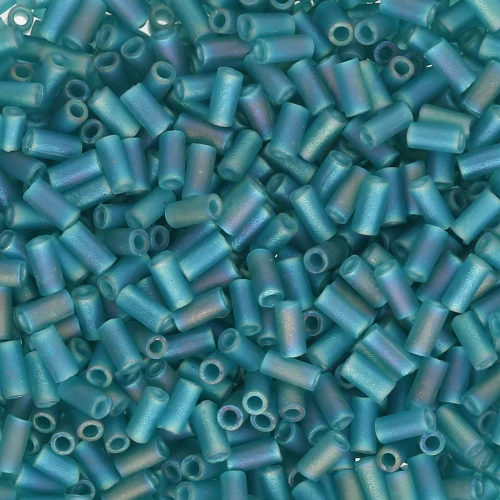 Miyuki Bugles 3mm BGL1-2405FR - Mat Tr Teal AB x10g