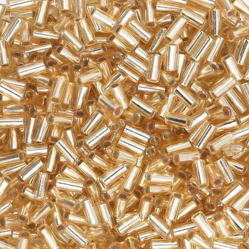 Miyuki Bugles 3mm BGL1-0003 - Gold Silver Lined x10g