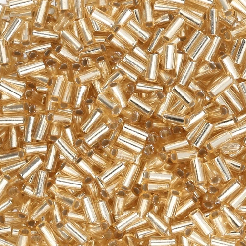 Miyuki Bugles 3mm BGL1-0003 - Gold Silver Lined x10g