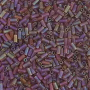 Miyuki Bugles 3mm BGL1-134FR - Mat Tr Dark Topaz AB x10g