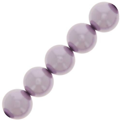 12mm Preciosa Pearls - Round Maxima - Pearl Effect Lavender x6