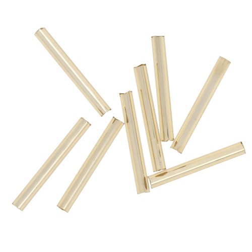 Preciosa Seed beads tubes 20 mm Gold Silver Lined x20g