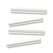 Preciosa Seed Beads, 20 mm Crystal Silver-Lined Tubes, 20 g