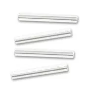 Preciosa Seed Beads, 20 mm Crystal Silver-Lined Tubes, 20 g