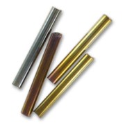 Preciosa Seed Beads, 20 mm Brown Iris Tubes, 20 g