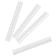 Preciosa seed beads, 20 mm tubes, Alabaster White, 20 g