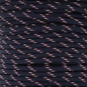 5mm Braided rope - Dark blue - Red x1m|raw }}