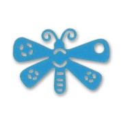 Laser cut butterfly charm 10x15mm Blue x1|raw }}