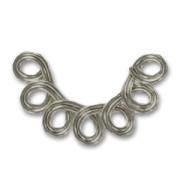 7 strands spacer 22x13mm Black nickel x6