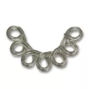 7 strands spacer 22x13mm Black nickel x6