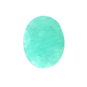 8x6mm Faceted oval cabochon - Amazonite x1
