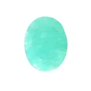 8x6mm Faceted oval cabochon - Amazonite x1